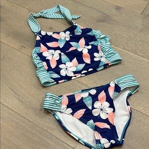 Gymboree Blue/Green/Pink Halter Bikini